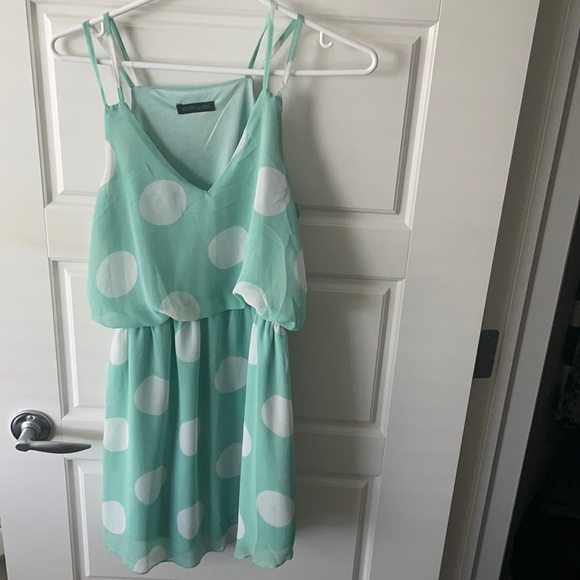 Mint green polka dot dress - Picture 1 of 1